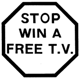 STOP WIN A FREE T.V.