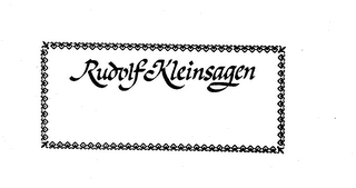 RUDOLF KLEINSAGEN