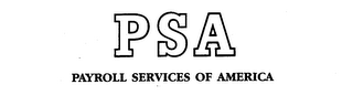 PSA PAYROLL SERVICES OF AMERICA trademark
