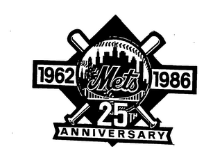 1962 METS 1986 25TH ANNIVERSARY