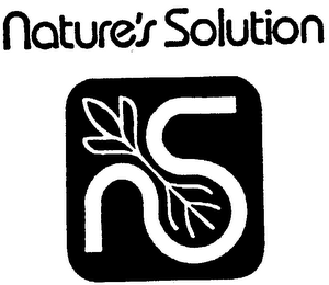 NS NATURE'S SOLUTION trademark