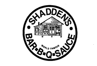 SHADDEN'S WORLD FAMOUS BAR-B-Q-SAUCE SHADDEN'S BAR-B-Q ICE