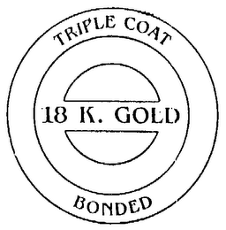TRIPLE COAT 18 K. GOLD BONDED