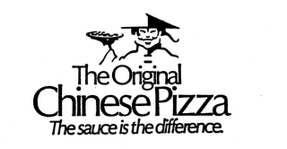 THE ORIGINAL CHINESE PIZZA THE SAUCE IS THE DIFFERENCE.