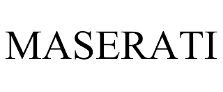 MASERATI trademark