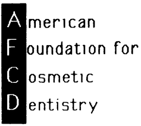 AMERICAN FOUNDATION FOR COSMETIC DENTISTRY trademark