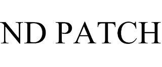 ND PATCH trademark