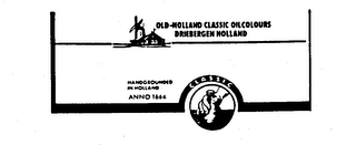 OLD-HOLLAND CLASSIC OIL COLOURS DRIEBERGEN HOLLAND HANDGROUNDED IN HOLLAND ANNO 1664