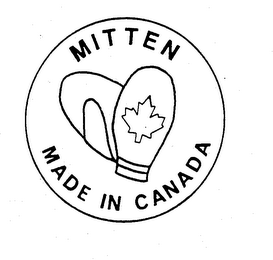 MITTEN MADE IN CANADA