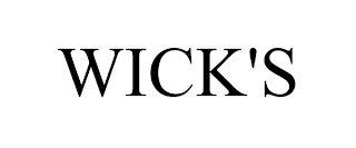 WICK'S trademark
