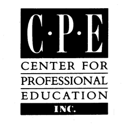 C-P-E CENTER FOR PROFESSIONAL EDUCATIONINC.