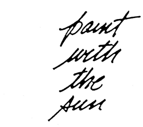 PAINT WITH THE SUN trademark