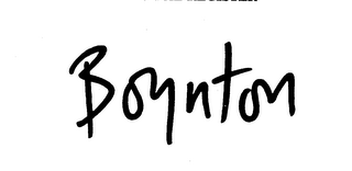 BOYNTON trademark