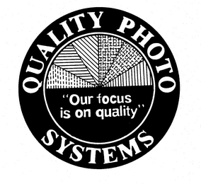 QUALITY PHOTO SYSTEMS "OUR FOCUS IS ON QUALITY" trademark