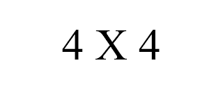 4 X 4 trademark