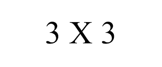 3 X 3 trademark