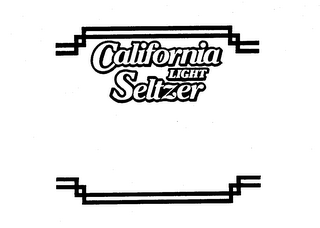 CALIFORNIA LIGHT SELTZER trademark
