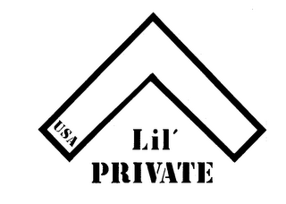 LIL' PRIVATE USA trademark