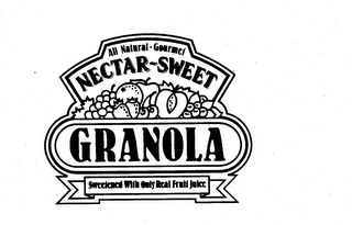 ALL NATURAL - GOURMET NECTAR-SWEET GRANOLA SWEETENED WITH ONLY REAL FRUIT JUICE