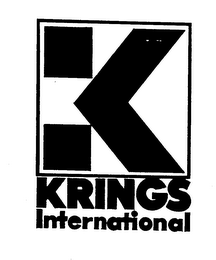 K KRINGS INTERNATIONAL trademark