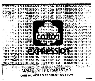 COTTON EXPRESSION MADE IN THE PAKISTAN ONE HUNDRED PERCENT COTTON