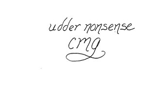 UDDER NONSENSE CMG trademark