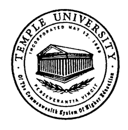 TEMPLE UNIVERSITY INCORPORATED MAY 12, 1988 OF THE COMMONWEALTH SYSTEM OF HIGHER EDUCATION PERSEVERANTIA VINCIT
