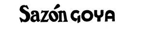 SAZON GOYA trademark