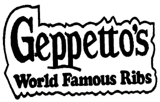 GEPPETTO'S WORLD FAMOUS RIBS