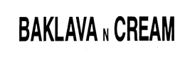 BAKLAVA N CREAM trademark