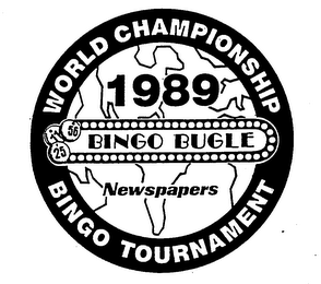 WORLD CHAMPIONSHIP BINGO TOURNAMENT 1989 BINGO BUGLE NEWSPAPERS