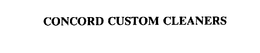 CONCORD CUSTOM CLEANERS