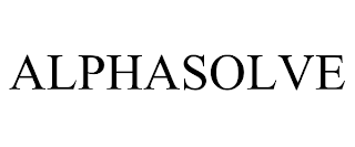 ALPHASOLVE trademark