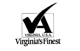 VA VIRGINIA, U.S.A. VIRGINIA'S FINEST