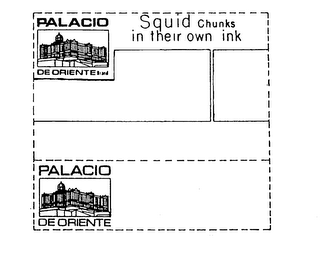 PALACIO DE ORIENTE BRAND SQUID CHUNKS IN THEIR OWN INK