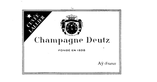 CHAMPAGNE DEUTZ CUVEE LALLIER FONDE EN 1