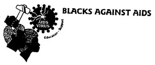 BLACKS AGAINST AIDS AIDS VIRUS EDUCATION- SUPPORT