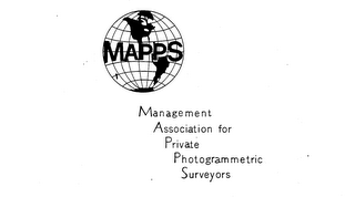 MAPPS MANAGEMENT ASOCIATION FOR PRIVATE PHOTOGRAMMETRIC SURVEYORS