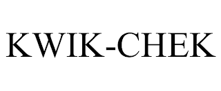 KWIK-CHEK trademark