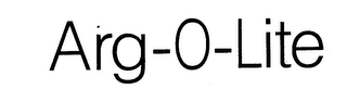 ARG-O-LITE trademark