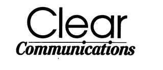 CLEAR COMMUNICATIONS