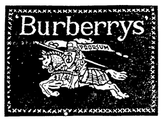 BURBERRYS' PRORSUM trademark