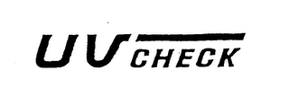 UV CHECK trademark