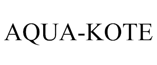 AQUA-KOTE trademark