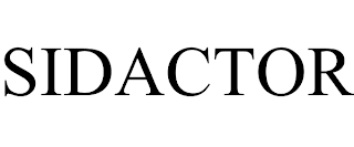 SIDACTOR trademark