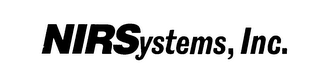 NIRSYSTEMS, INC.