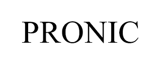 PRONIC trademark