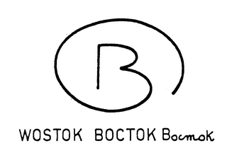 B WOSTOK BOCTOK BOCMOK