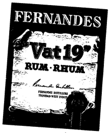 FERNANDES "VAT 19" RUM-RHUM FERNANDES DI