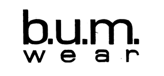 B.U.M. WEAR trademark